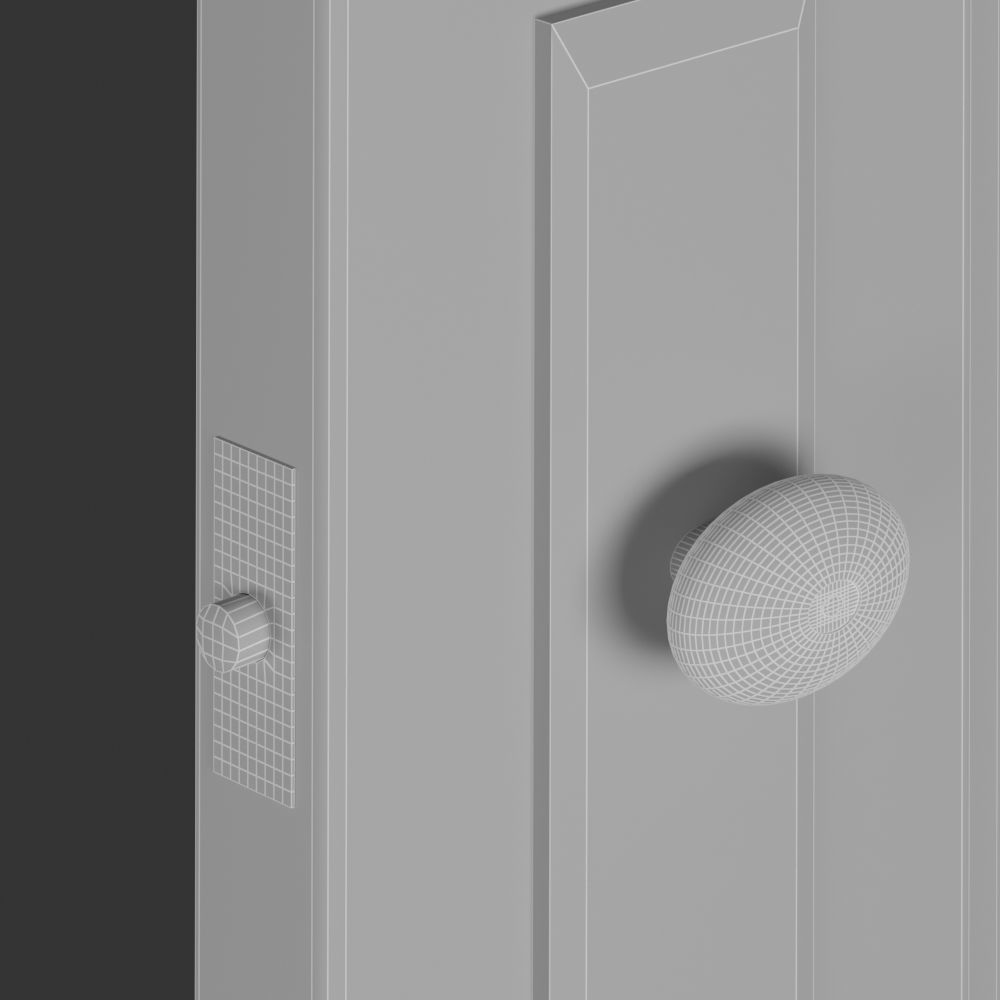 Doors Low-poly 3D model_4