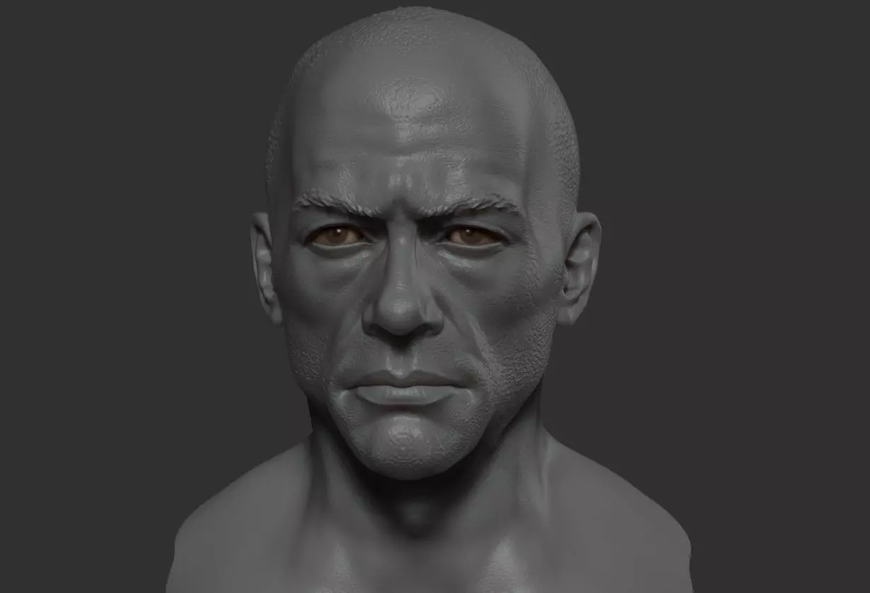 Jean-Claude Van Damme 3D model_0