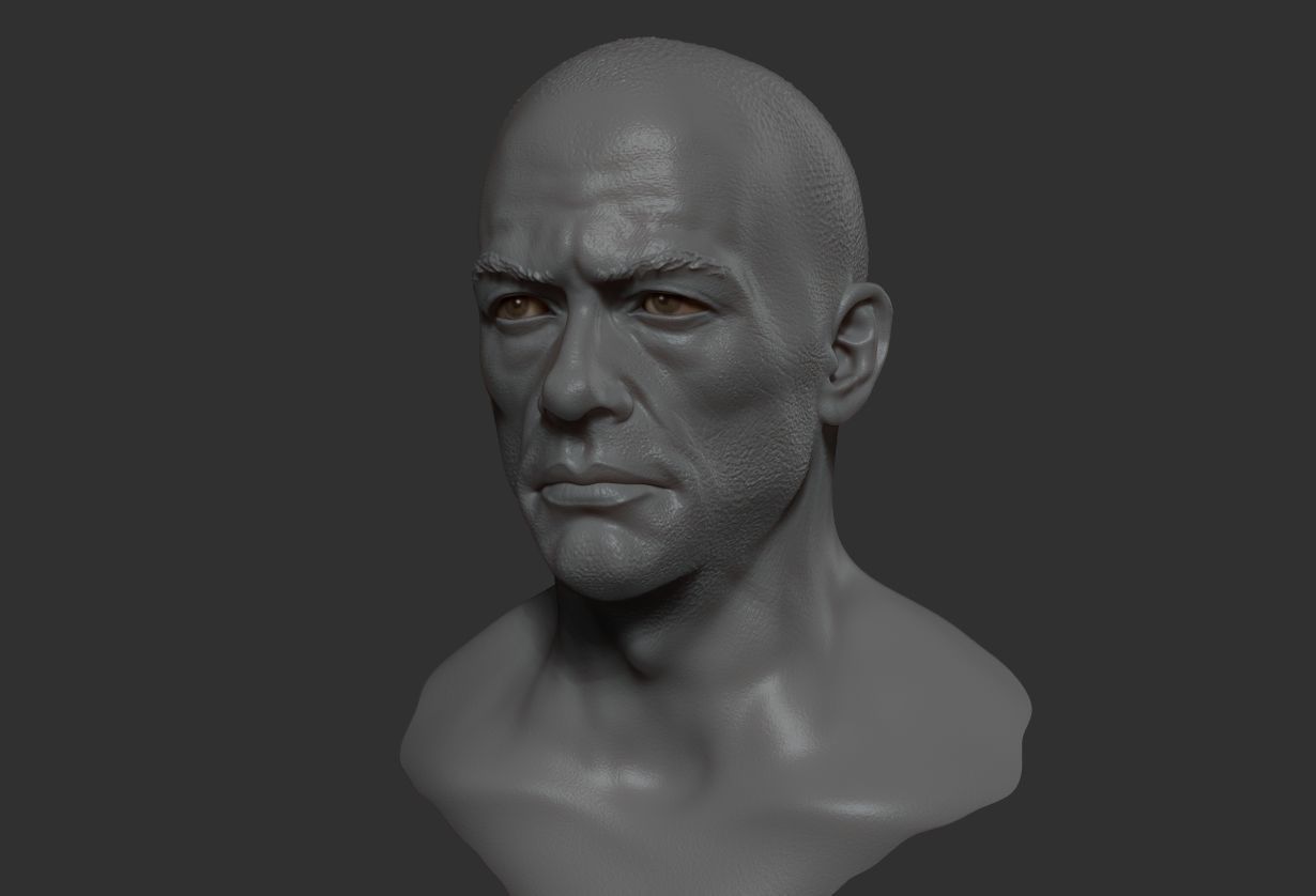 Jean-Claude Van Damme 3D model_2
