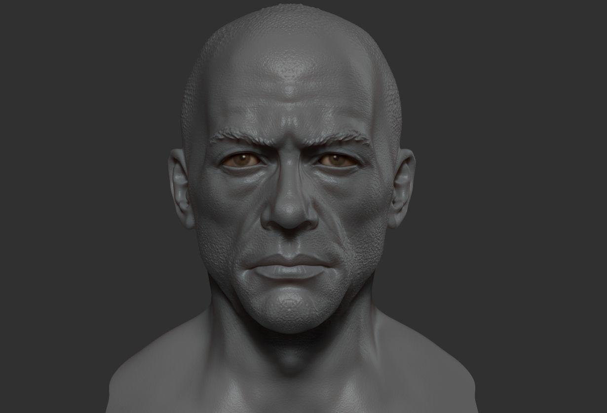 Jean-Claude Van Damme 3D model_1