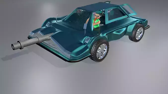 3d Game Car Model Style Six Low-poly 3D model 3d Game Car Model Style Six Low-poly 3D model