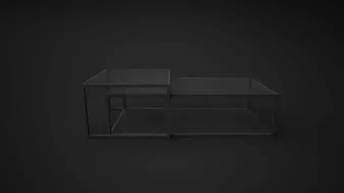 Coffee Table -Vittsjo 01 Low-poly 3D model