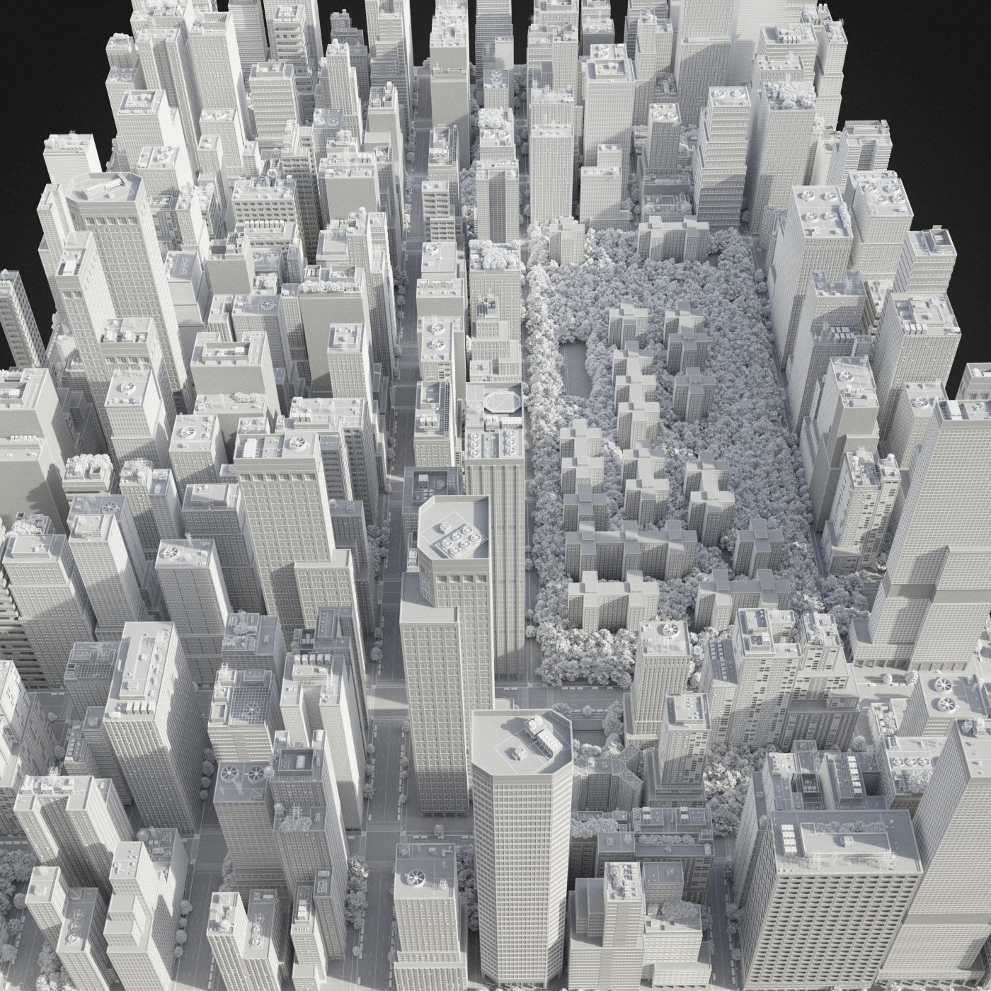 Realistic City R1 3D model_25