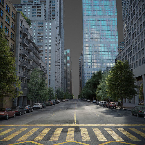 Realistic City R1 3D model 4