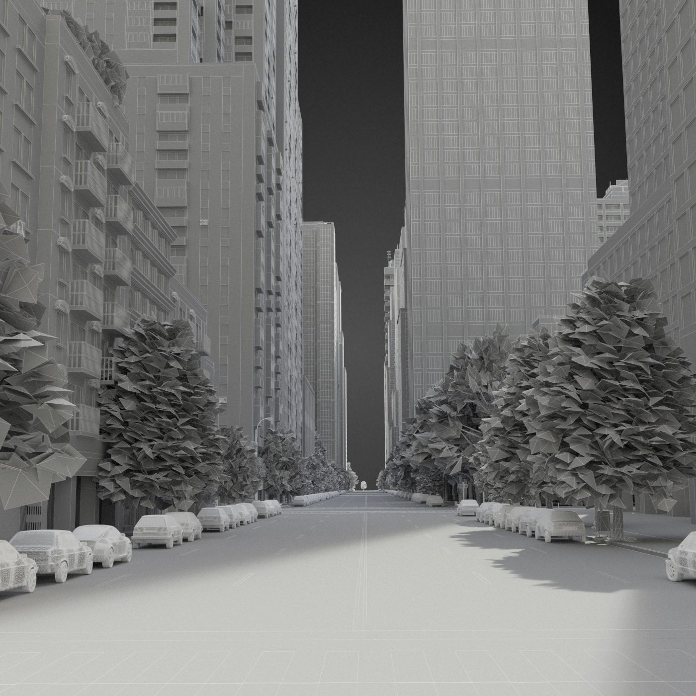 Realistic City R1 3D model_26