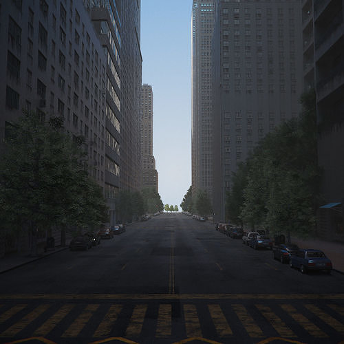 Realistic City R1 3D model 7