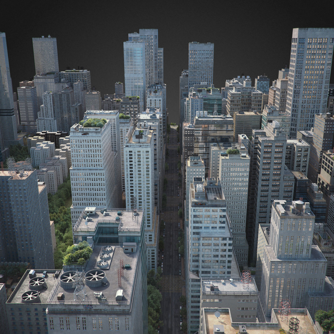 Realistic City R1 3D model_17