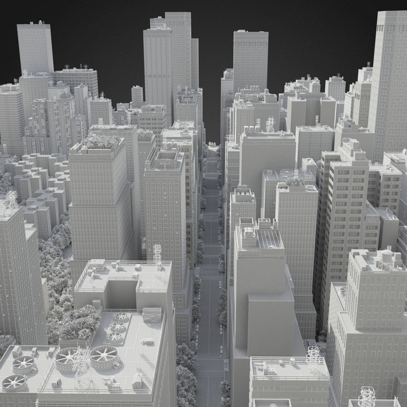 Realistic City R1 3D model_31