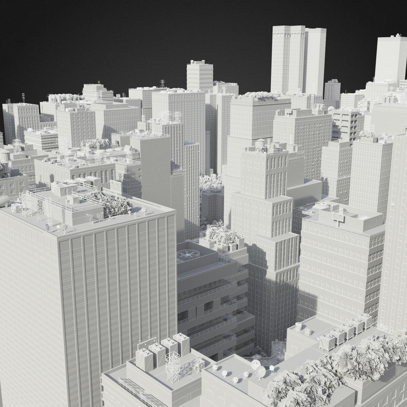 Realistic City R1 3D model_30