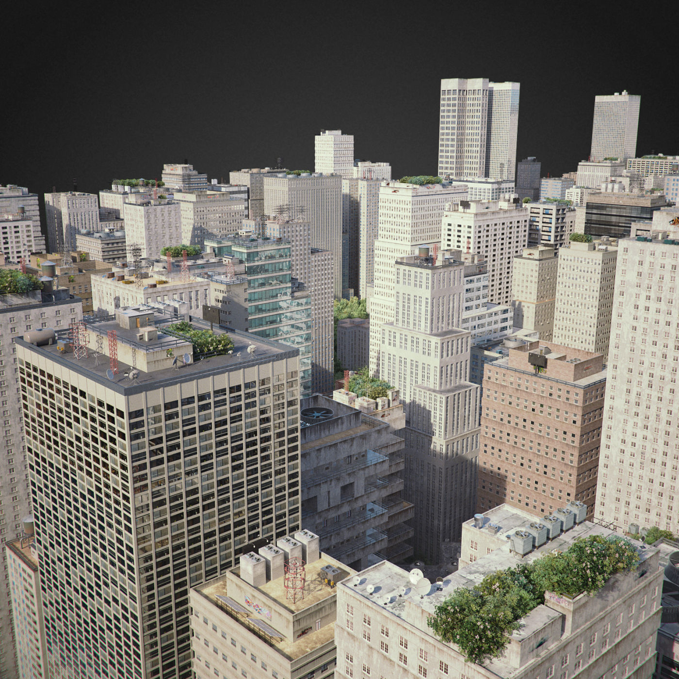 Realistic City R1 3D model_15
