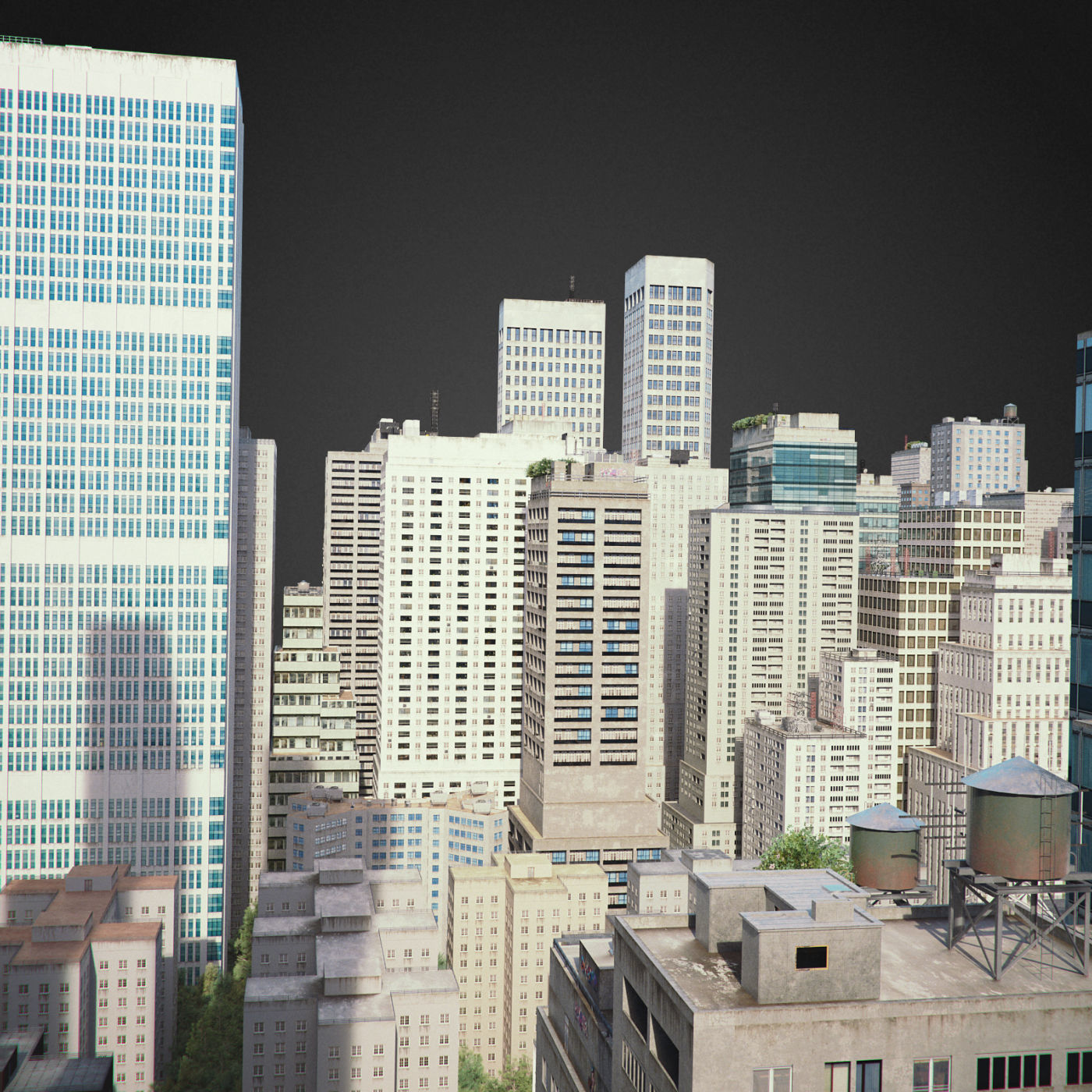 Realistic City R1 3D model_24