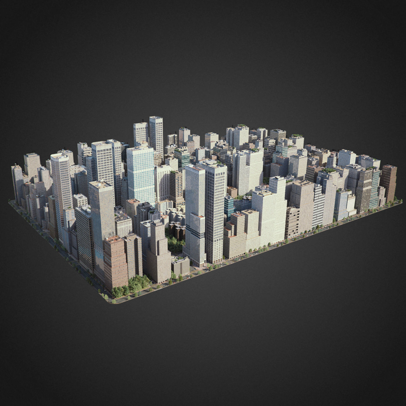 Realistic City R1 3D model_20