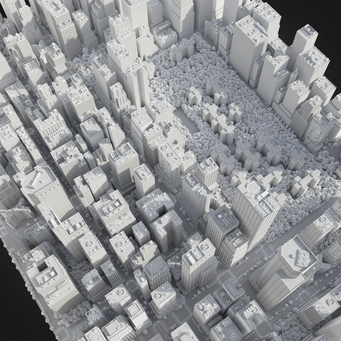 Realistic City R1 3D model_29