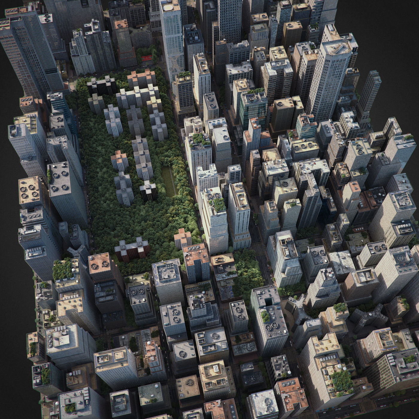 Realistic City R1 3D model_13