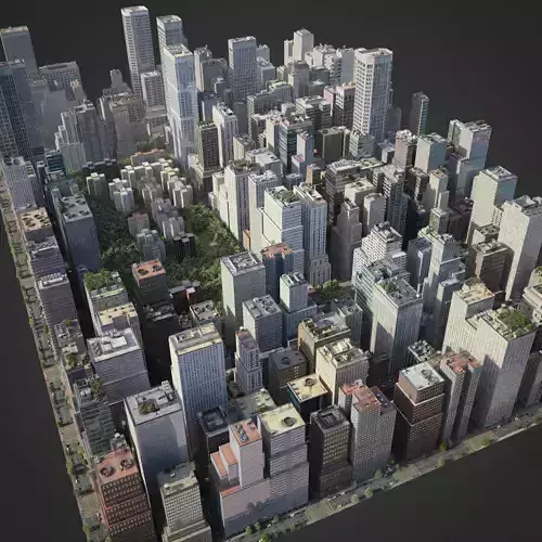 Realistic City R1 3D model