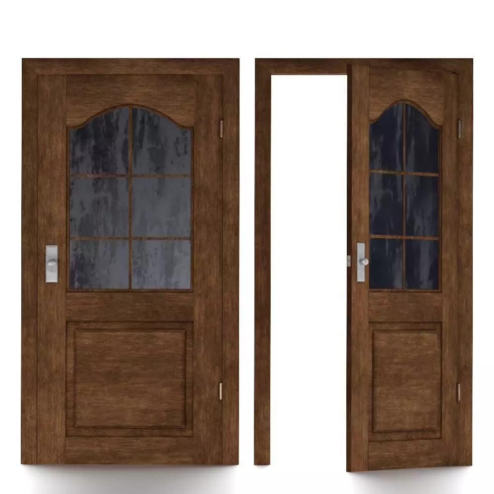 Doors2 Low-poly 3D model_0