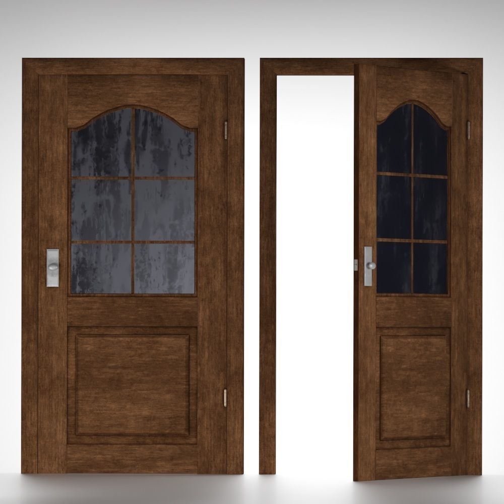 Doors2 Low-poly 3D model_1