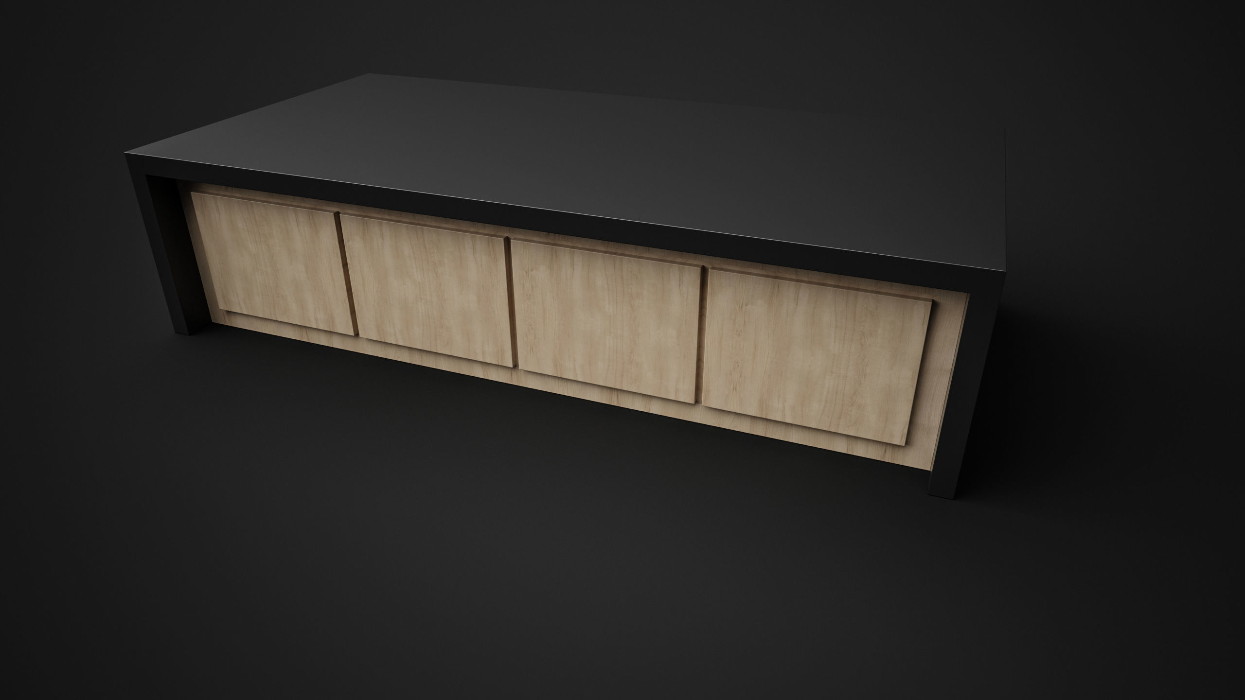 Coffee Table - High Quality Furniture 02 Low-poly 3D model_6