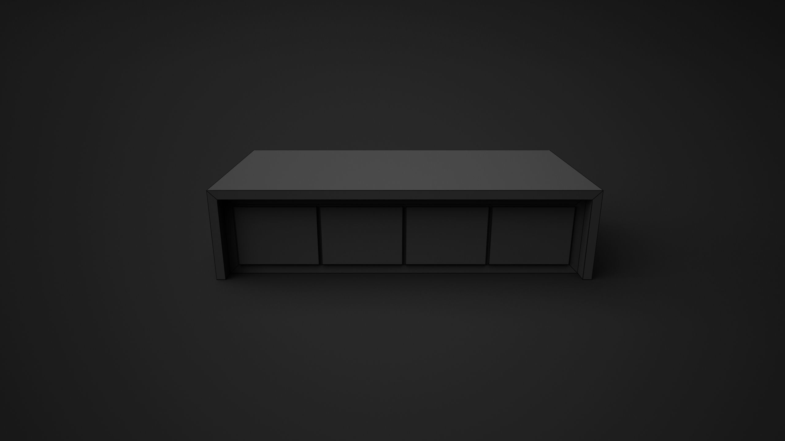 Coffee Table - High Quality Furniture 02 Low-poly 3D model_5