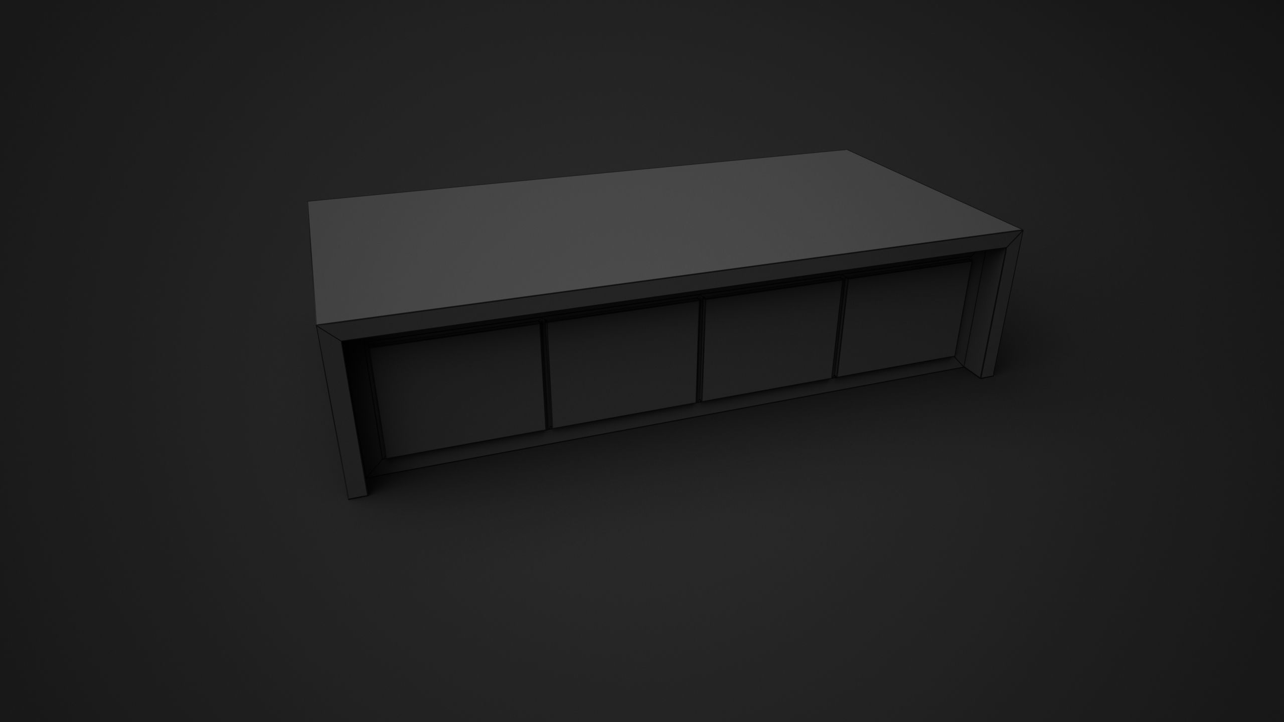 Coffee Table - High Quality Furniture 02 Low-poly 3D model_1