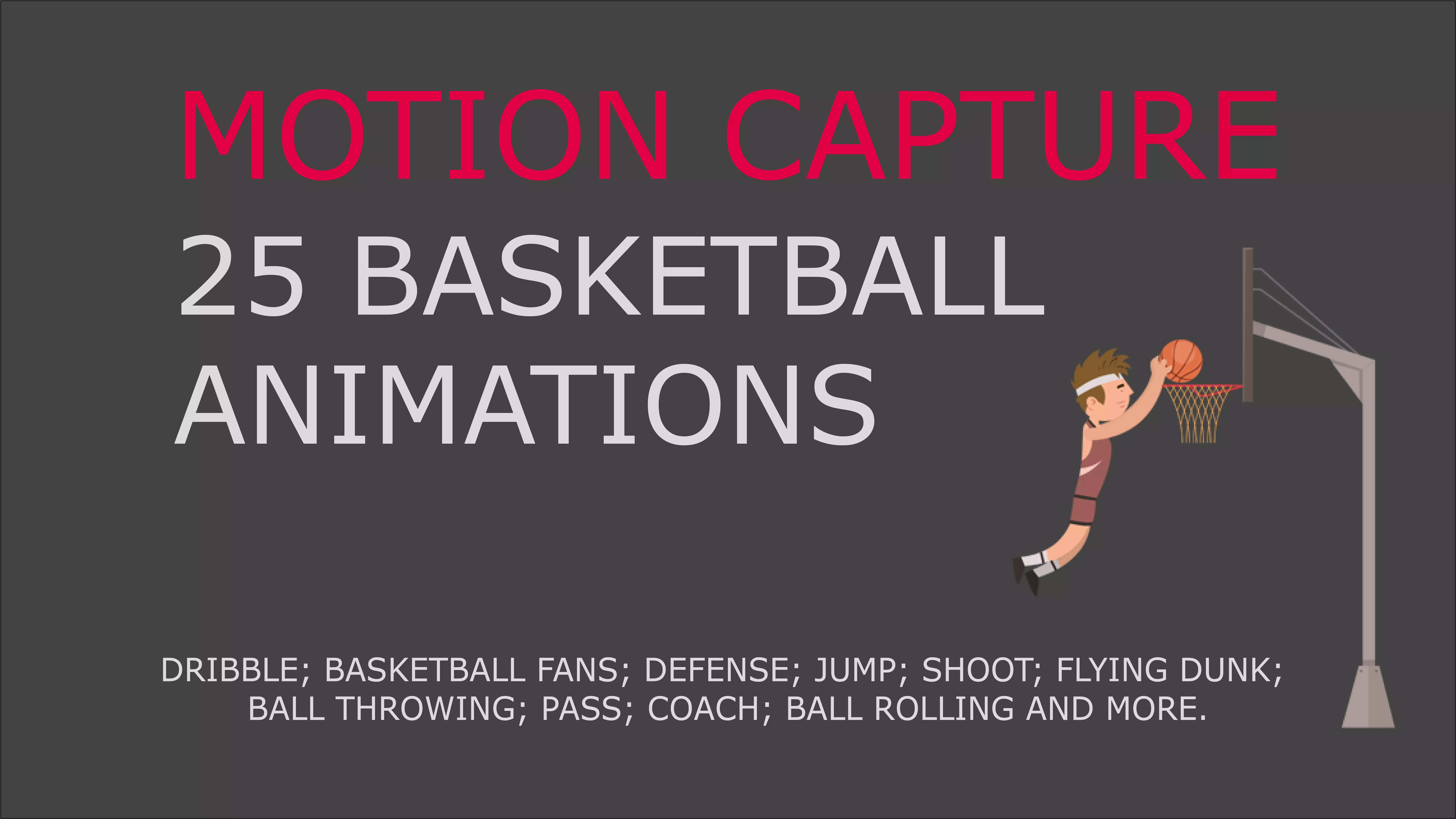 Basketball motion capture 3D model_0