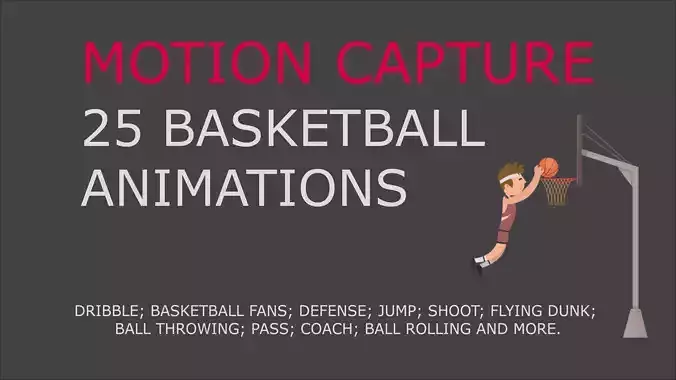 Basketball motion capture 3D model