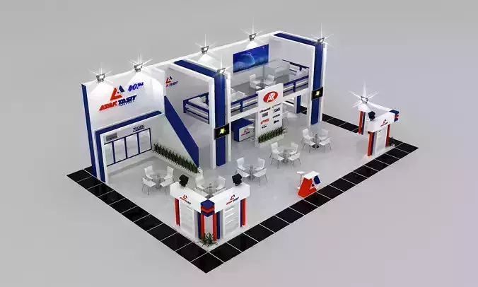 ATK Size 14 m x 9 m 3D model