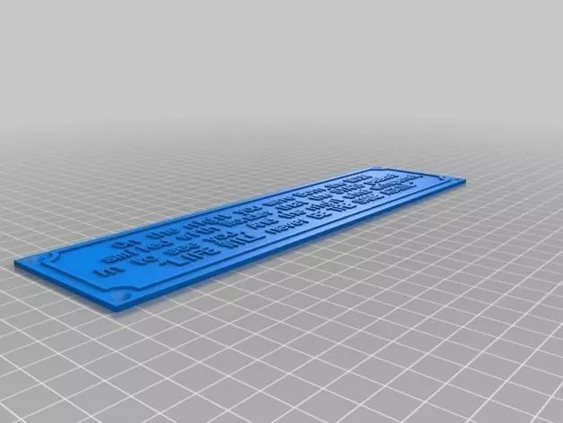 sample name plate Free 3D model_0