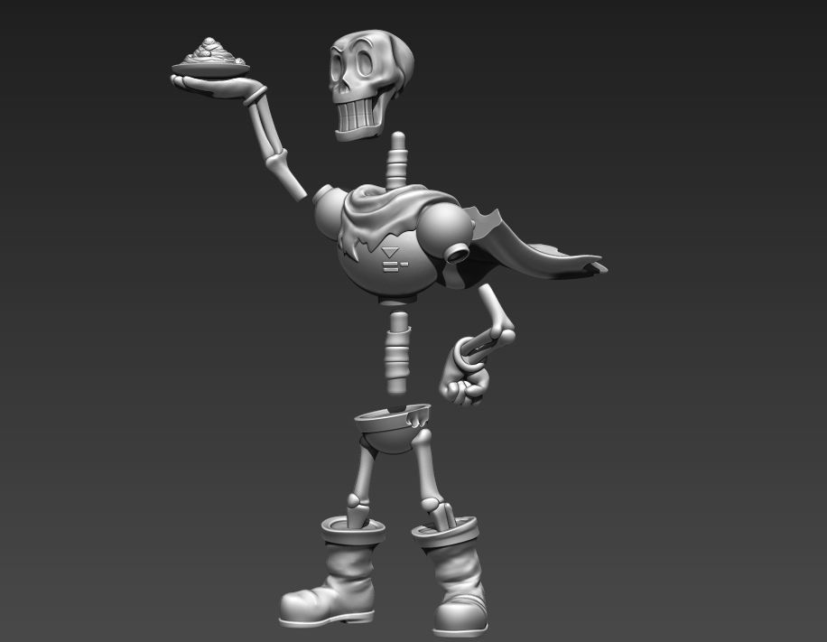Papyrus Undertale Character 3D print model_11