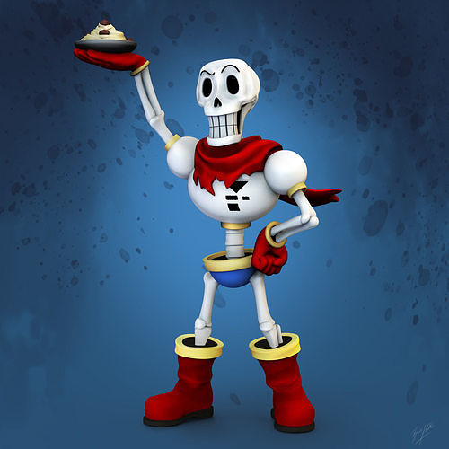 Papyrus Undertale Character 3D print model