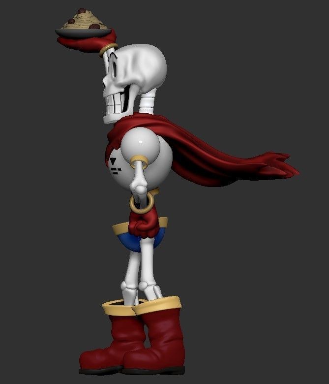 Papyrus Undertale Character 3D print model_3