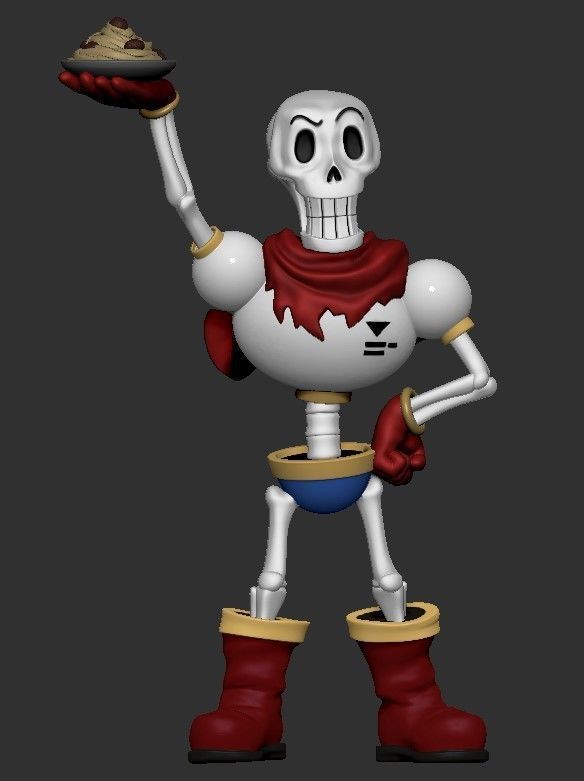 Papyrus Undertale Character 3D print model_1