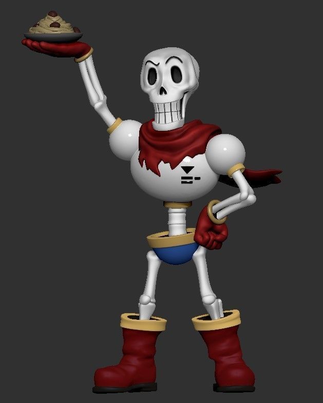 Papyrus Undertale Character 3D print model_2