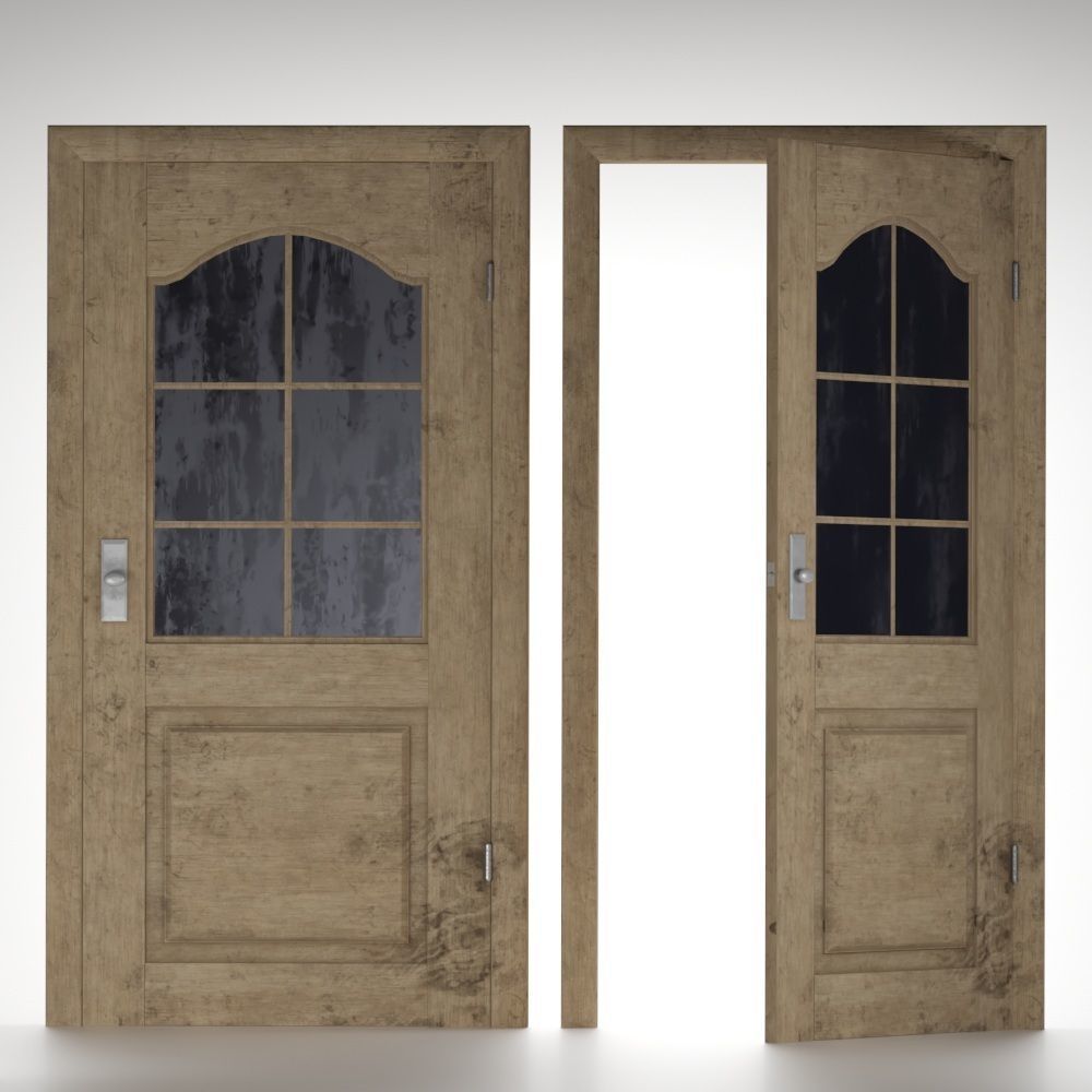 Doors3 Low-poly 3D model_1