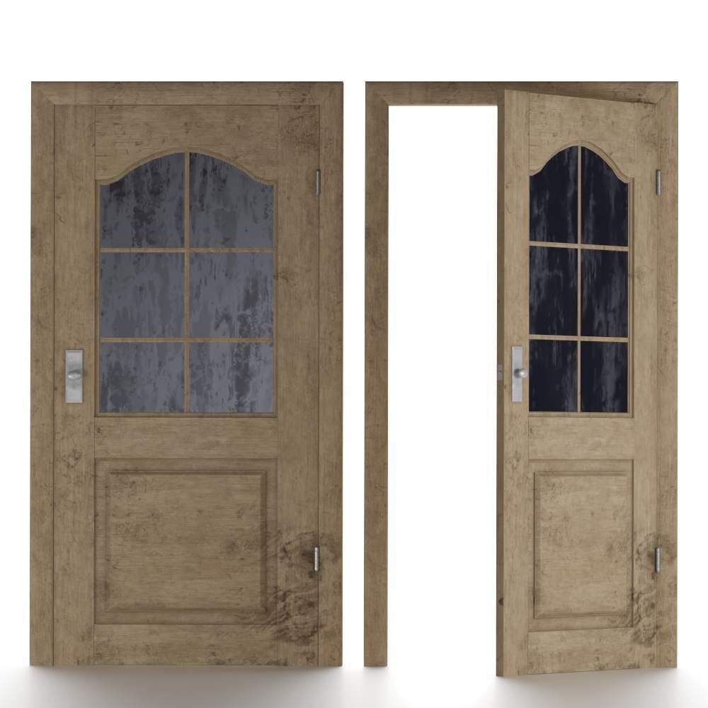 Doors3 Low-poly 3D model_2