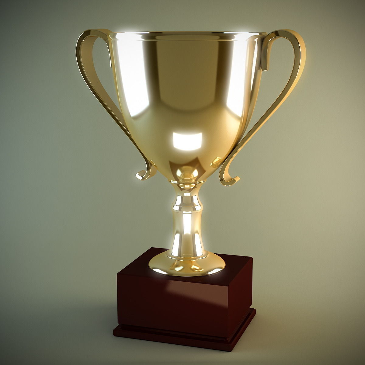 Trophy Cup Low-poly 3D model_2