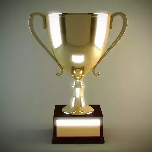 Trophy Cup Low-poly 3D model