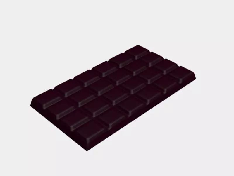 Chocolate Bar 3D model_0