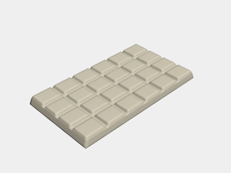 Chocolate Bar 3D model_2