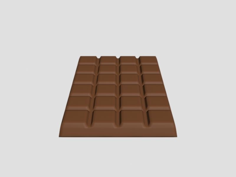 Chocolate Bar 3D model_1