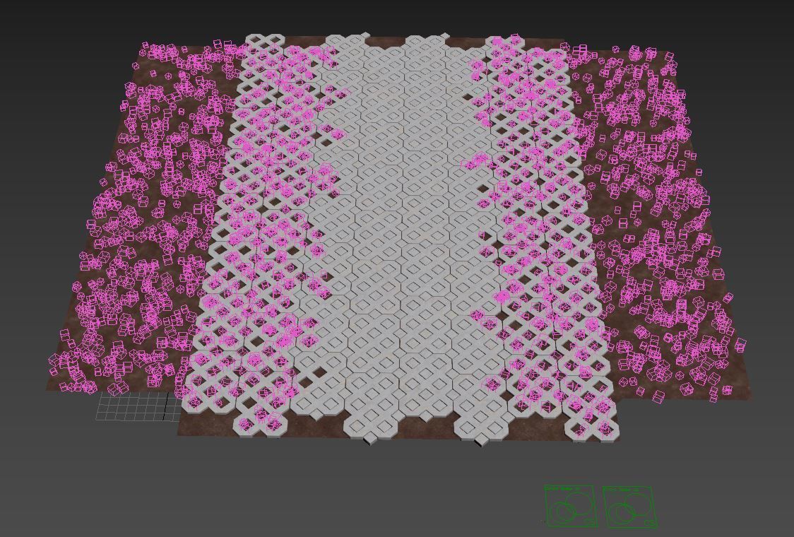 Grass  Eco parking 3D model_3