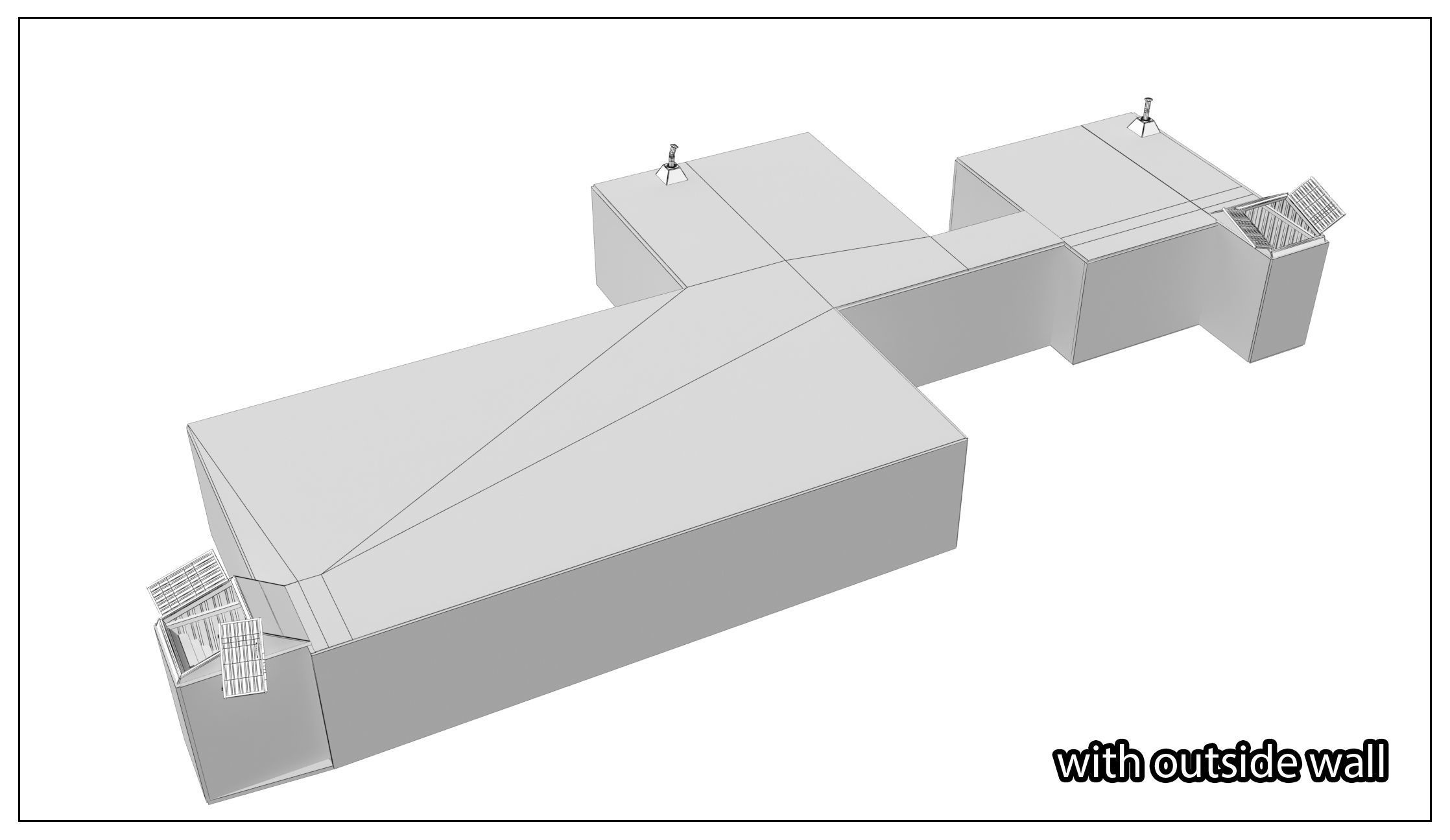 Abandoned Shelter base 02 Low-poly 3D model_7