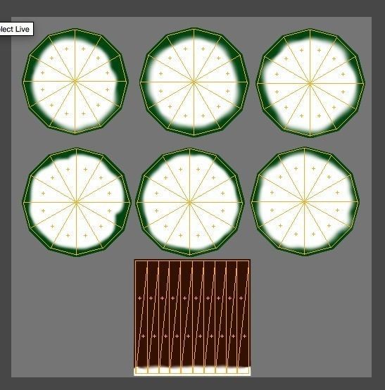 Large Snowy Pine Tree Low Poly Game Model Low-poly 3D model_2