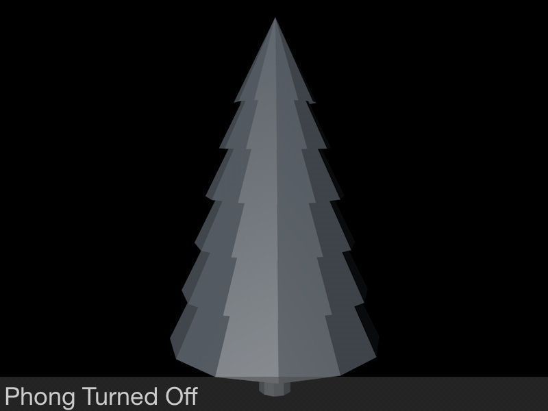 Large Snowy Pine Tree Low Poly Game Model Low-poly 3D model_4
