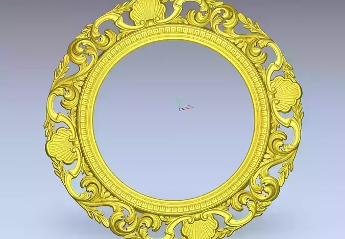 Mirror frame round