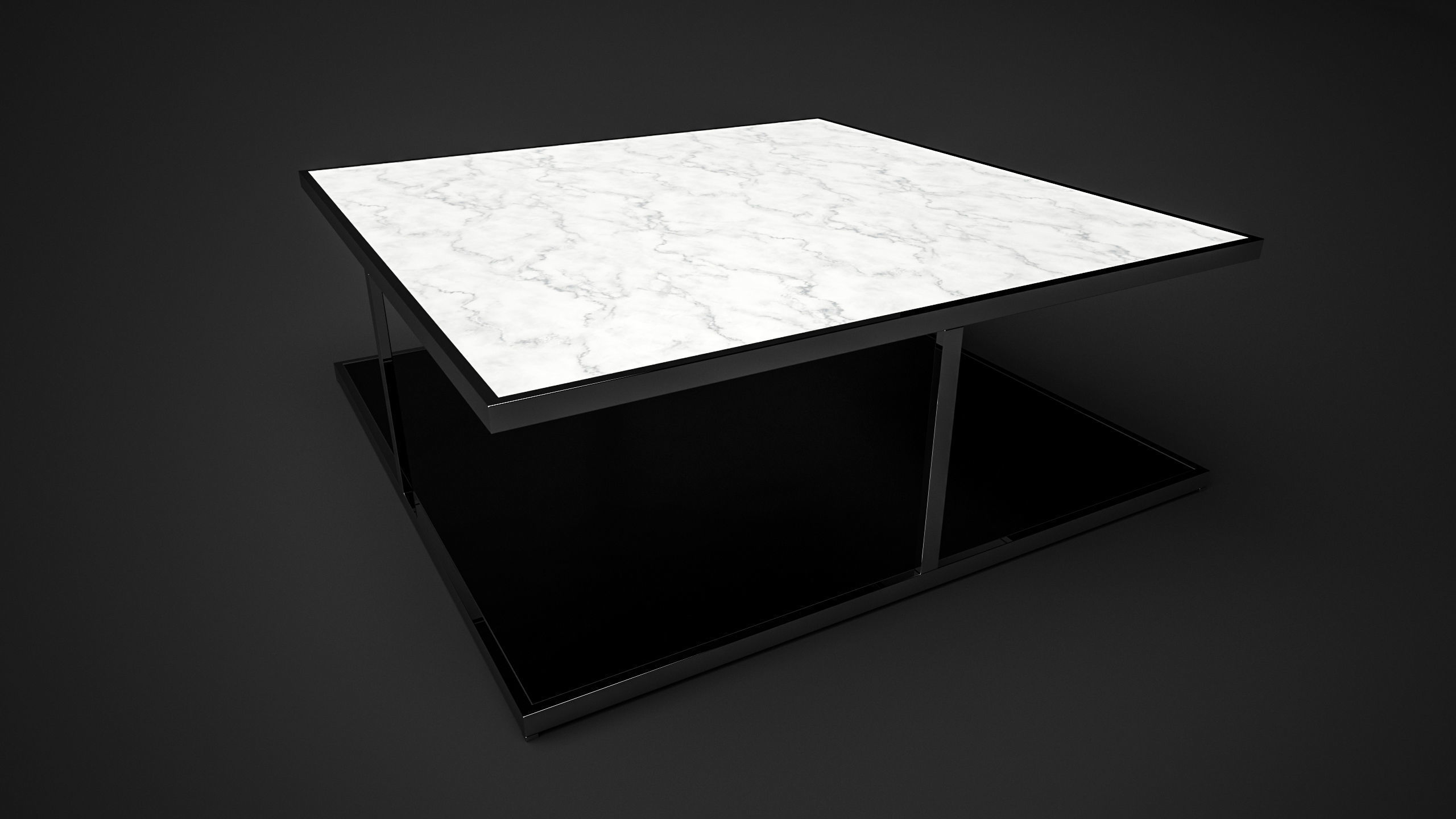 Coffee Table - Ann Modloft Low-poly 3D model_2
