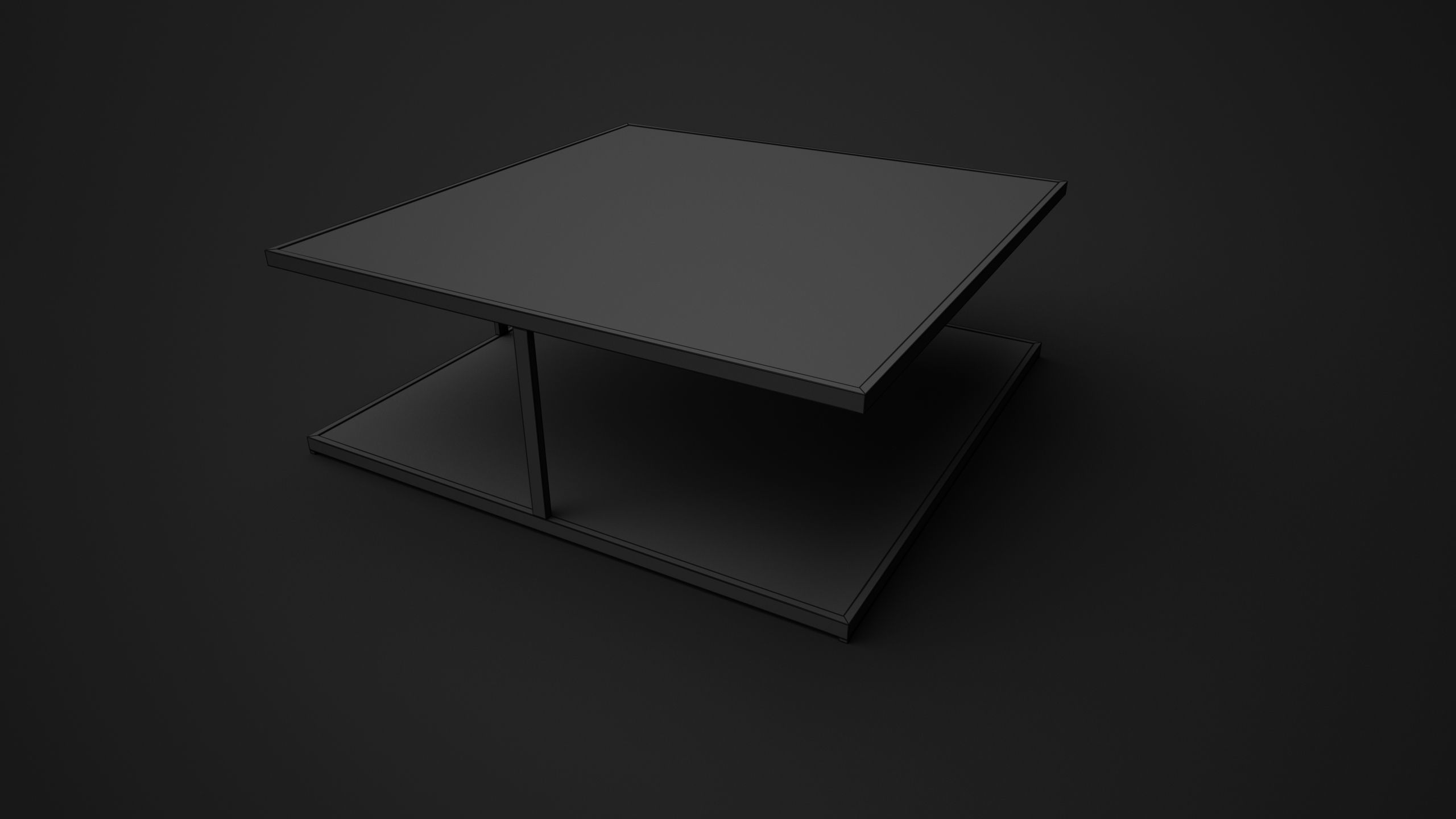 Coffee Table - Ann Modloft Low-poly 3D model_1