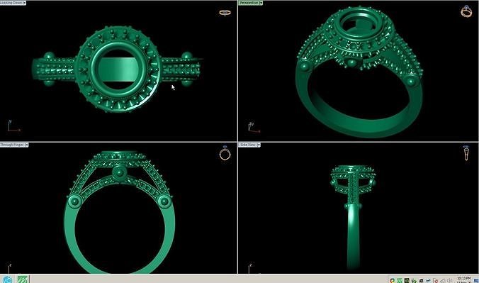 COLOR RING  CHARMING DETAIL   3D print model
