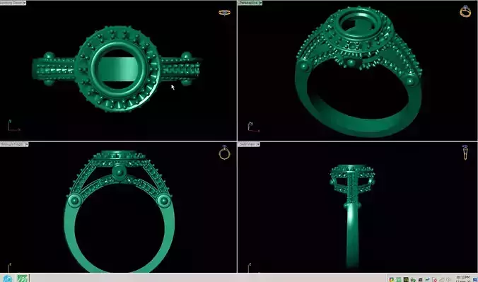 COLOR RING  CHARMING DETAIL   3D print model