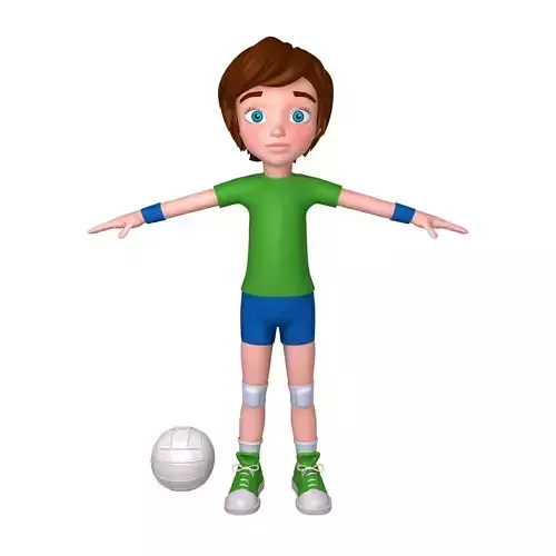 Volleyball Player Cartoon